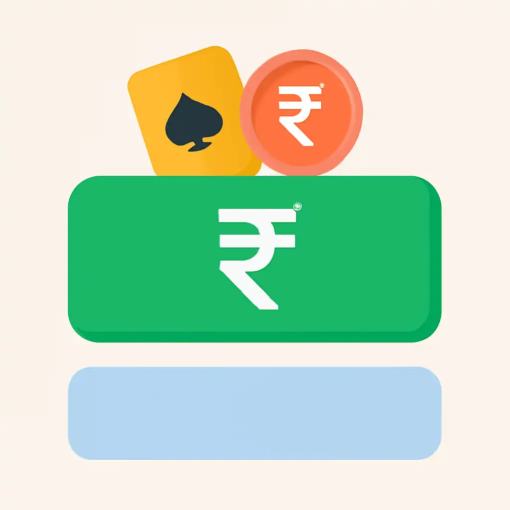 Close-up of button or form field for teen patti real money