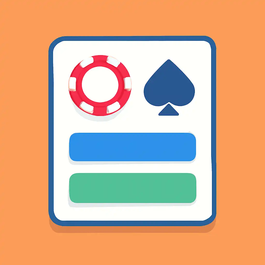 Close-up of button or form field for teen patti variations