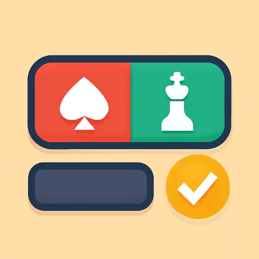 Close-up of button or form field for teen patti strategy