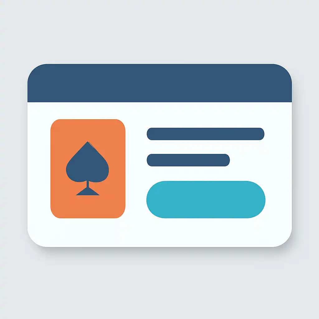 Close-up of button or form field for teen patti rules